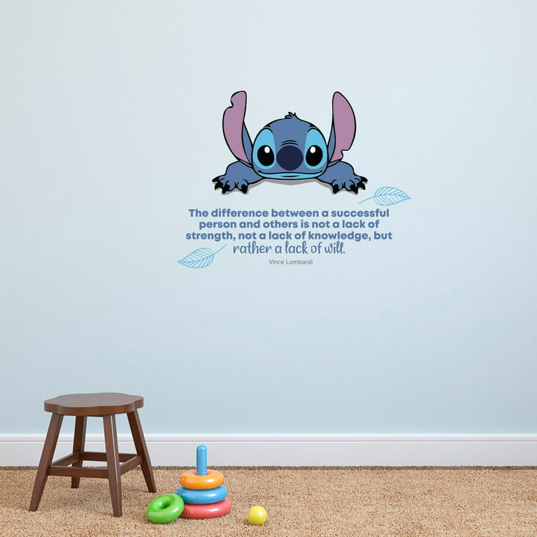 Lack of Will Lilo Stitch Life Quote Cartoon Quotes Decors Wall Sticker Art  Design Decal for Girls Boys Kids Room Bedroom Nursery Kindergarten Home
