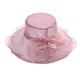 thumbnail image 2 of Flor Red Hilo Sombrero para el sol Playa Protector solar Sombrero para el sol Mujer Organza Sombrero de copa Wmkox8yii jkg5768, 2 of 2