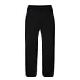 thumbnail image 7 of vdgthytj Mens Athletic Pants Drawstring Elastic Waist Side Striped Texture Running Outdoor Sport Tapered Trousers with Pockets(Small,Black), 7 of 7