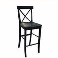 thumbnail image 4 of Pemberly Row Tabouret 30 Pouces Dossier en Noir, 4 of 4
