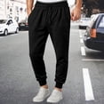 thumbnail image 3 of Joggers for Men Elastic Waist Drawstring Casual Lightweight Sweatpants with Pockets Jogging Pants Trousers, 3 of 7