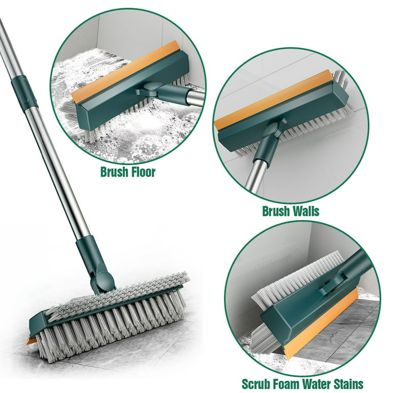 Floor Scrub Brush Bathroom Long Handle Brush Wall Floor Scrub