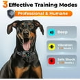 thumbnail image 2 of Three Tree Dog Bark Collar, Rechargeable Smart Anti Barking Training Collar with 5 Sensitivity Levels, Beep and Vibration, for Small Medium Large Dogs,Black, 2 of 15
