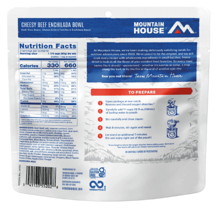 Mountain House Cheesy Beef Enchilada