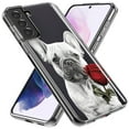 thumbnail image 2 of MUNDAZE Samsung Galaxy S22 French Bulldog Red Rose Pencil Drawing Double Layer Phone Case Cover, 2 of 5