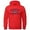 Red, variant on Mens Long Zip Sweatshirt Hoodie Men's 1776 Letter Printed Hoodie With Pocket Round Neck Sweatshirt And, Size M