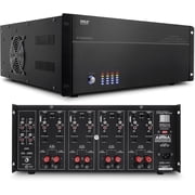 PYLE PT8000CH - 8-Channel Home Theater Amplifier [Multi-Zone Audio Source Control] Rack Mount Amp, 8000 Watt