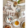 thumbnail image 4 of Coffee Gnomes Kitchen Dish Towels for Drying Dishes Set of 3, Farmhouse Brown Plaid Teacup Beans Waffle Weave Microfiber Hand Tea Bathroom Towels Quick Dry & Absorbent Towel 15.7x23.6, 4 of 7