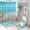 color-3, variant on Sunshine Beach Starfish 4pcs Shower Curtain Decoration ,modern Home Decoration, Waterproof Shower Curtain 4pcs