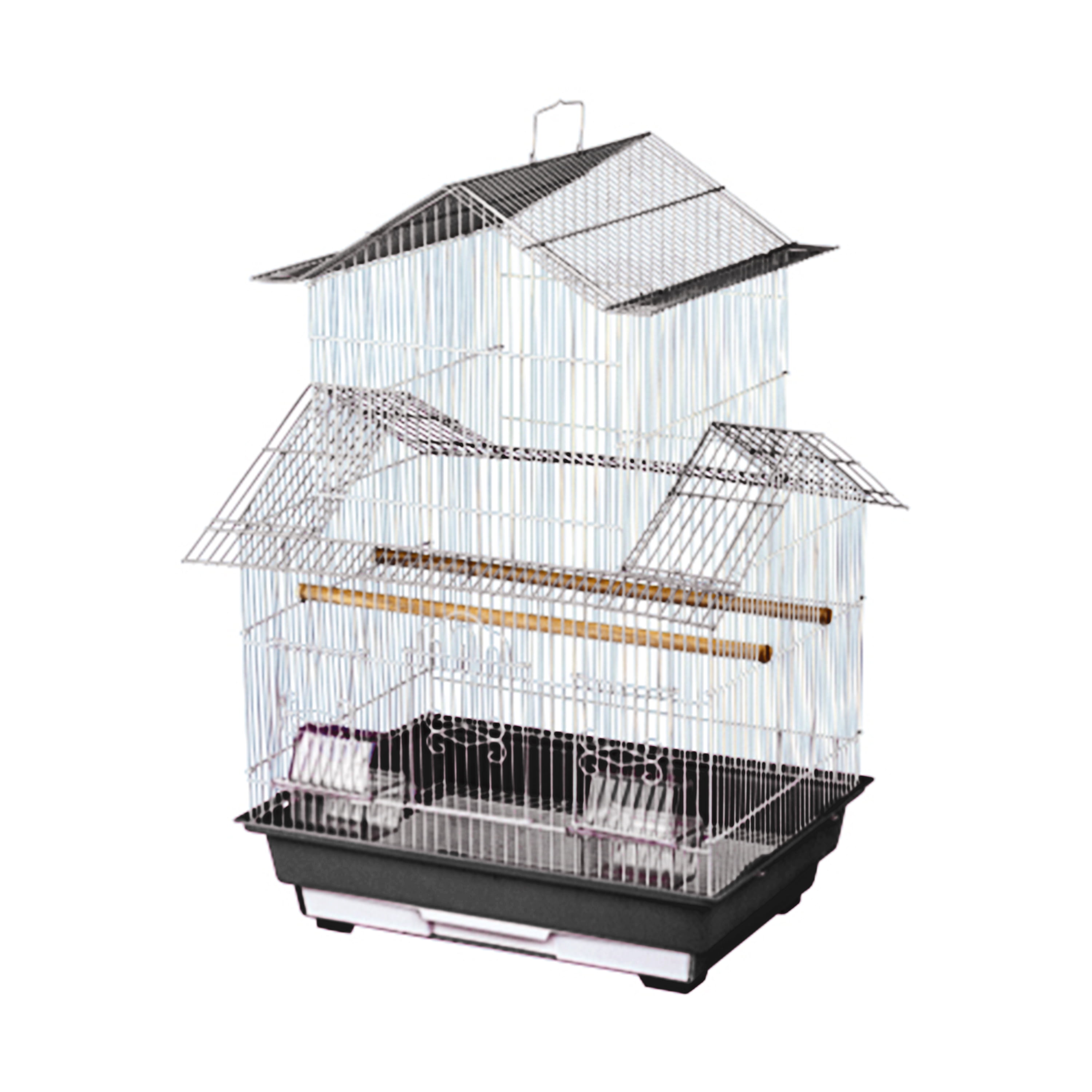 Kings Cages ES 1814 V House Bird Cage 27X18X14 (Black)