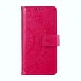 thumbnail image 3 of Allytechgroup Flip Cover Case for Samsung Galaxy S25 Ultra, Mandala Embossed Stand Cards Holder Folio Flip Cover Shockproof Hand Wrist Phone Case for Samsung Galaxy S25 Ultra, Red, 3 of 6