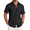 Black, variant on COOFANDY Button Down Casual Shirts for Men Beach Wear Summer Button up Short Sleeve Stylish Shirts