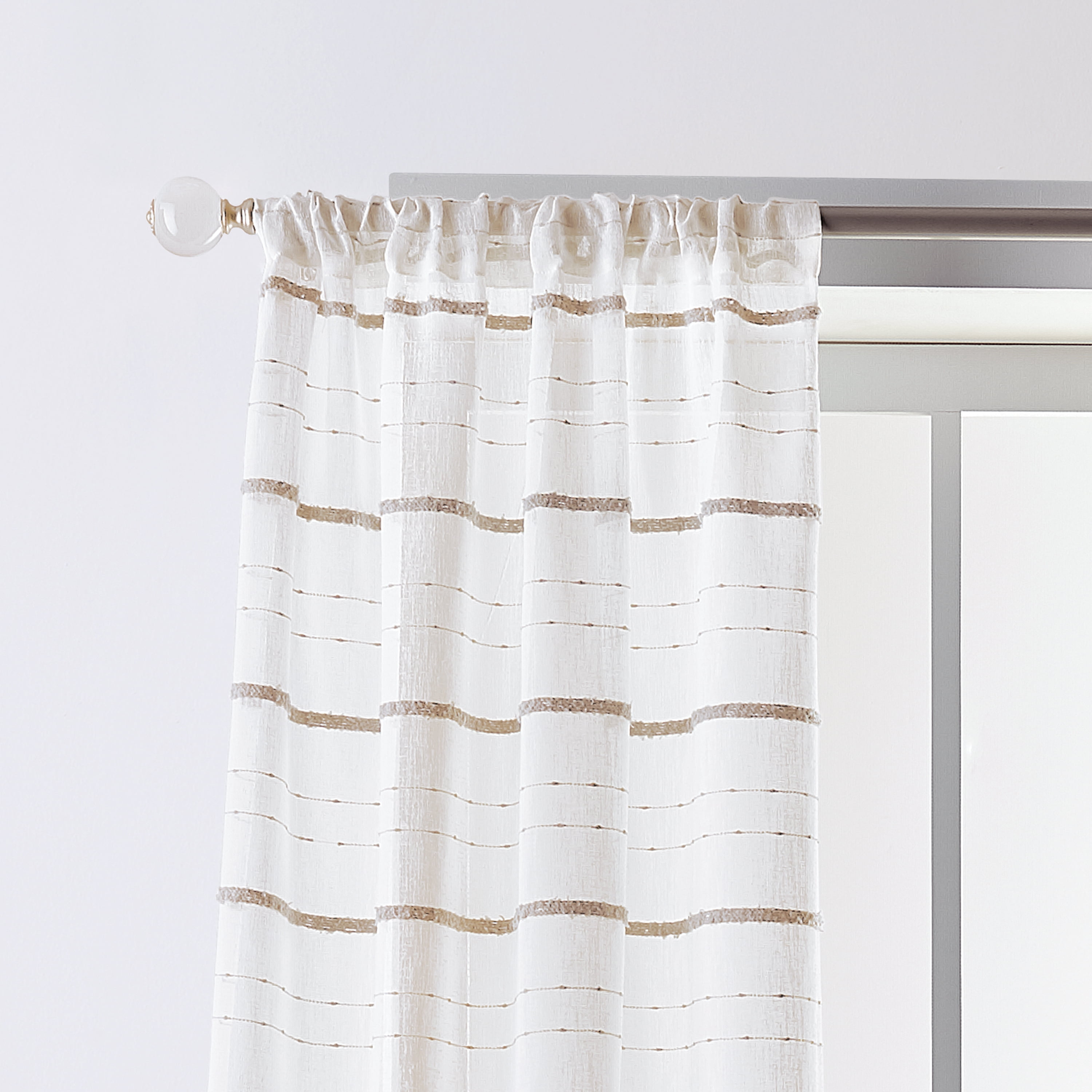Better Homes And Gardens Woven Stripe Pole Top Panel Pair