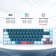 thumbnail image 4 of Teclado mecánico Ussixchare 60% Interruptor rojo con cable de 68 teclas, 4 of 8