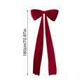 thumbnail image 3 of CY5O5ee 71inch Large Bow Tree Topper Christmas Decoration Xmas Tree, Mantel, Wall Decorative Bow Party Festive Ribbon Ornament for Living Room, Entryway, 3 of 9