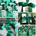 thumbnail image 4 of LAICAIW Solid Color Green Satin Ribbon, 5/8 Inches x 25 Yards Fabric Satin Ribbon for Gift Wrapping, Crafts, Hair Bows Making, Wreath, Wedding Party Decoration and Other Sewing Projects, 4 of 7