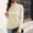 Beige, variant on Womens Sweaters Dressy Casual,and Winter Women's Casual Round Neck Pullover Blouse Knitting Long Sleeve Solid Tops Sweaters Orange M