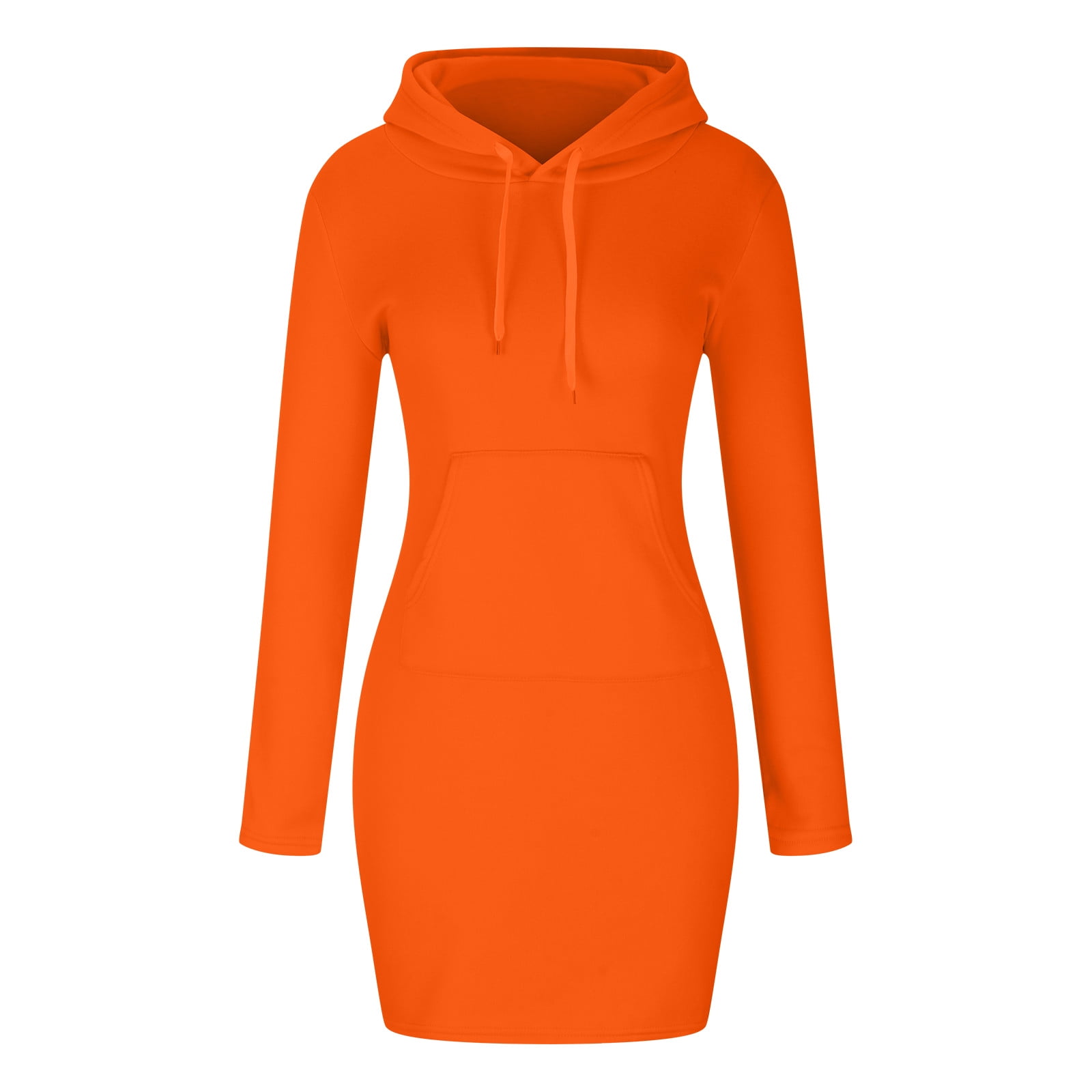 Letter Print Grey Long-sleeve Drawstring Hoodie Dress for Mom and Me