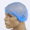 thumbnail image 2 of Shisuyan 100pcs Disposable Bouffant Caps Elastic Work Hat Dust-Proof Caps for Work Cooking, 2 of 8