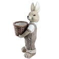 thumbnail image 2 of 17.5" White and Brown Easter Boy Rabbit Outdoor Garden Planter, 2 of 3