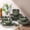 Jade Green, variant on Ceramic Dinnerware Sets for 4, 12 Pieces Handpainted Stoneware Plates and Bowls Set, Scratch Resistant Dishes Set, Dishwasher & Microwave Safe, Cappuccino