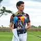 thumbnail image 3 of Balery Rainbow Bulldog Sunglasses Camisa Polo de Hombre con Estampado, de Manga Corta y Tejido Medio, Camisa Tipo Golf Polo-Small, 3 of 6