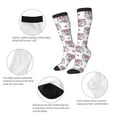 thumbnail image 6 of Daiia Sports Socks Cartoon Poodle Dog Printed Novelty Crew Socks for Men Women Knee High Socks Cotton Socks Soft & Breathable Support Unisex Socks, 6 of 9