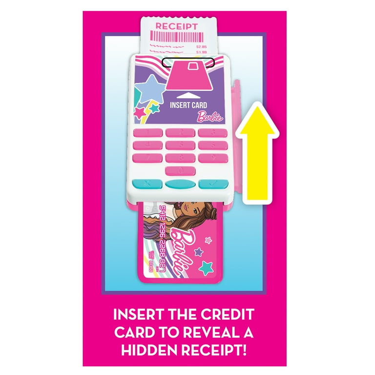 Barbie Play Checkout Set Cash Register with Sounds Pretend Money Credit Card Reader 9 Piece Ages 3 Up Walmart