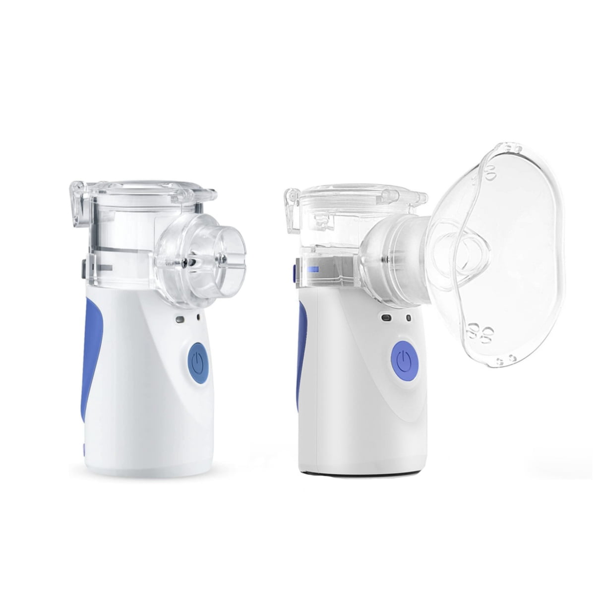 2pcs Ultrasonic Mini Humidifier Atomlze, Jademall Portable Nebulze Humidifier with Mask Sleeves for Adult Household - White