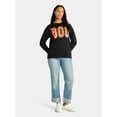 thumbnail image 2 of Women's Halloween Boo Graphic Fleece Sweatshirt from Way to Celebrate, Sizes S-XXXL, 2 of 5