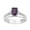Amethyst, variant on 1.20 Ctw Radiant Cut Citrine 925 Sterling Silver Dual Band Women Stacking Ring