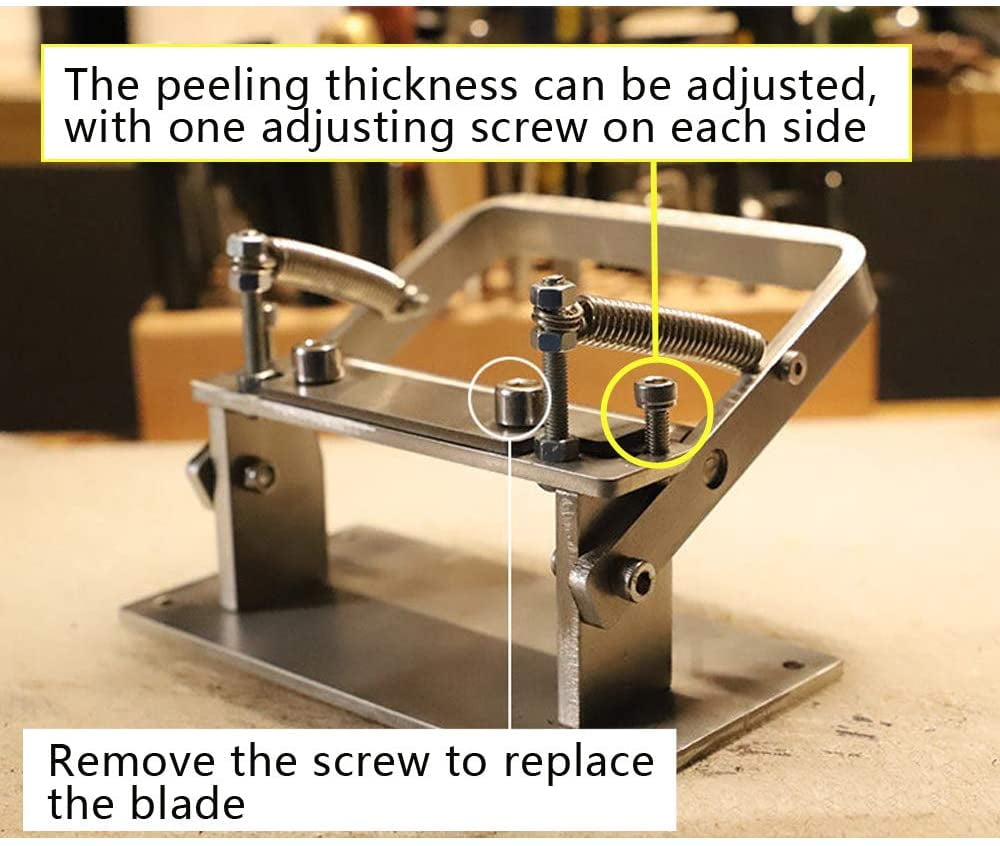 CNCEST Leather Peeling Machine Splitter Manual Leather Skiver Peeler US