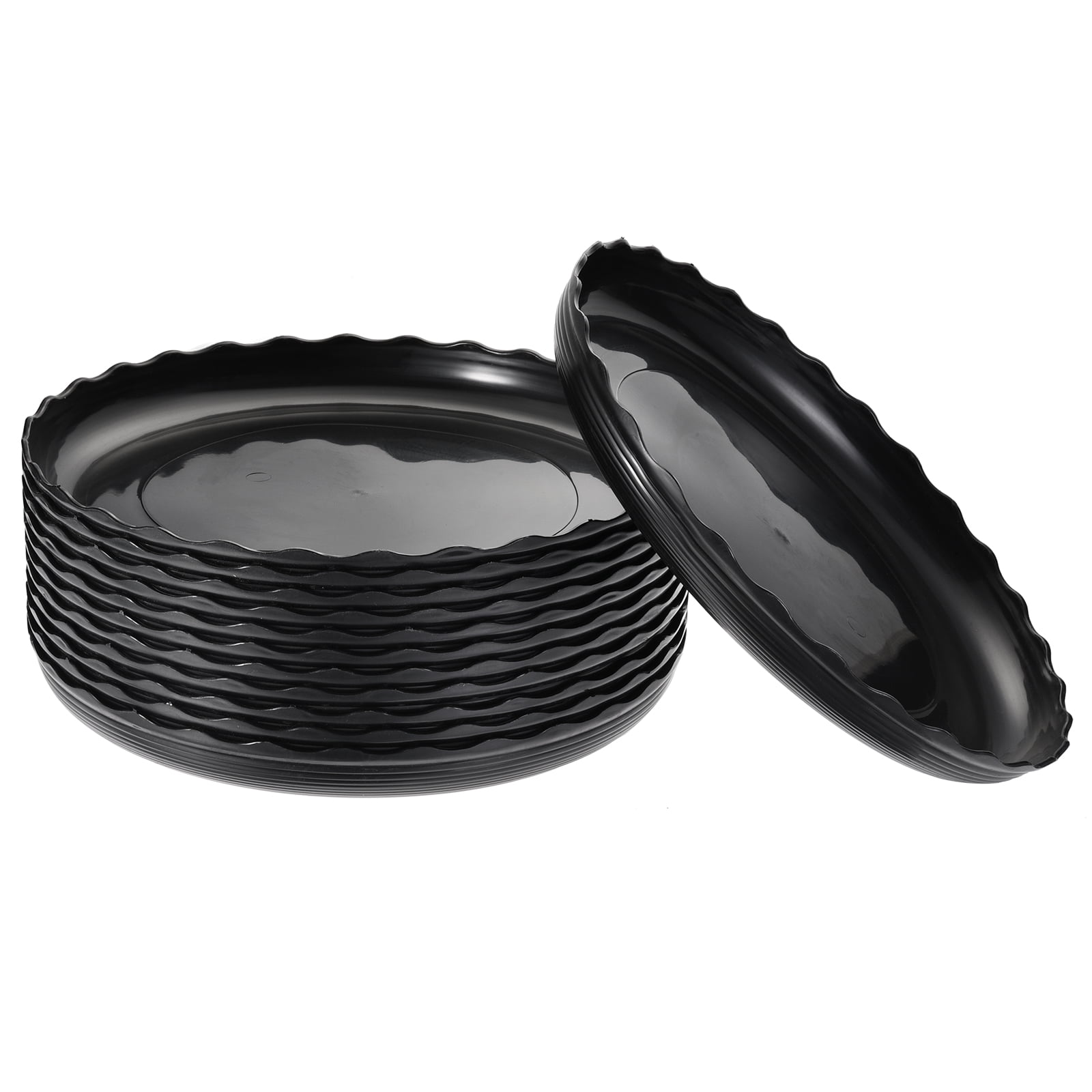 12pcs 12'' Plastic Saucer Round Base Water Drip Tray for Plant Growing 