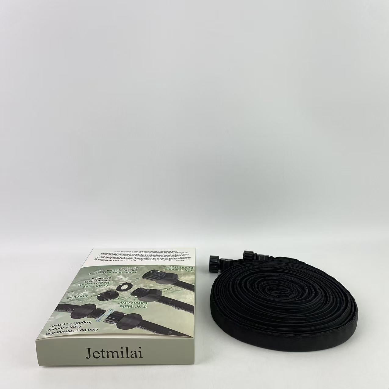Jetmilai Garden hoses, not of metal,Flat Soaker Hose for Garden Bed,25 50 75ft 50ft*2 1/2" Linkable Consistent Drip Irrigation Hose (50FT)