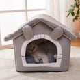 thumbnail image 4 of Gato cama nido acogedora cueva cómodo cojín cachorro dormir perrera lindo felpa invierno S Yuyangstore  Nido Cama Casa, 4 of 8