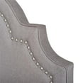 thumbnail image 4 of Grand Anne Clou Garniture Rembourré Lit Simple en Gris, 4 of 8