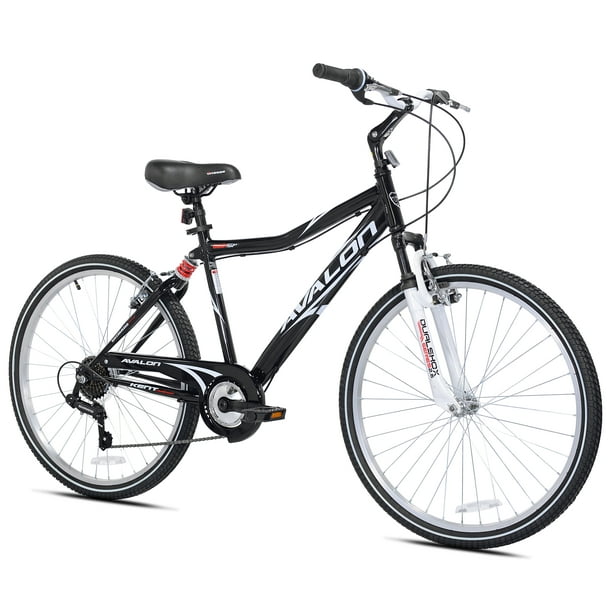 Kent Bicycle 26 In. Avalon Comfort Men's Bike with Full Suspension, Black