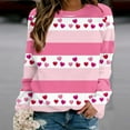 thumbnail image 1 of Amzcrzy Chandail pour Femmes Chandail Imprimé de la Saint-Valentin Raglan à Manches Longues Chandail Décontracté à Capuchon Chandails de la Saint-Valentin pour Femmes Chandails à Manches Longues pour Femmes Chandail à Enfiler L, 1 of 1