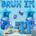 thumbnail image 2 of Blue Bruh It's My 11th Birthday Decor Bruh I'm 11 Party Decorations Bro I'm 11 Balloon Banner Star Balloon Happy 11th Birthday Decor Funny Eleven Birthday Supplies for 11 Year Old Blue Bday, 2 of 6