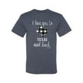 thumbnail image 2 of Wild Bobby, I Love You To Texas And Back Plaid Pop Culture Men's Graphic T-Shirt, Vintage Heather Blue, 2XL, 2 of 3