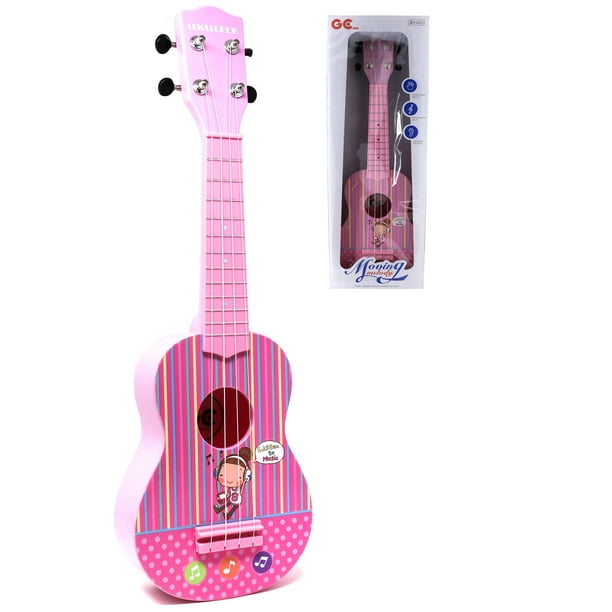 Retailery Toy Ukulele, 21 Inch, 4 String, Pink -
