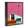 thumbnail image 2 of Stupell Industries Modern Pink Sunkissed Suburbia Black Framed Giclee Art, 24 x 24, by Jan Weiss, 2 of 8