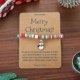 thumbnail image 1 of Pulsera de cuentas de arcilla polimérica ZHAOCHENG Pulsera verde navideña con colgante de copo de nieve y árbol de Papá Noel, 1 of 2