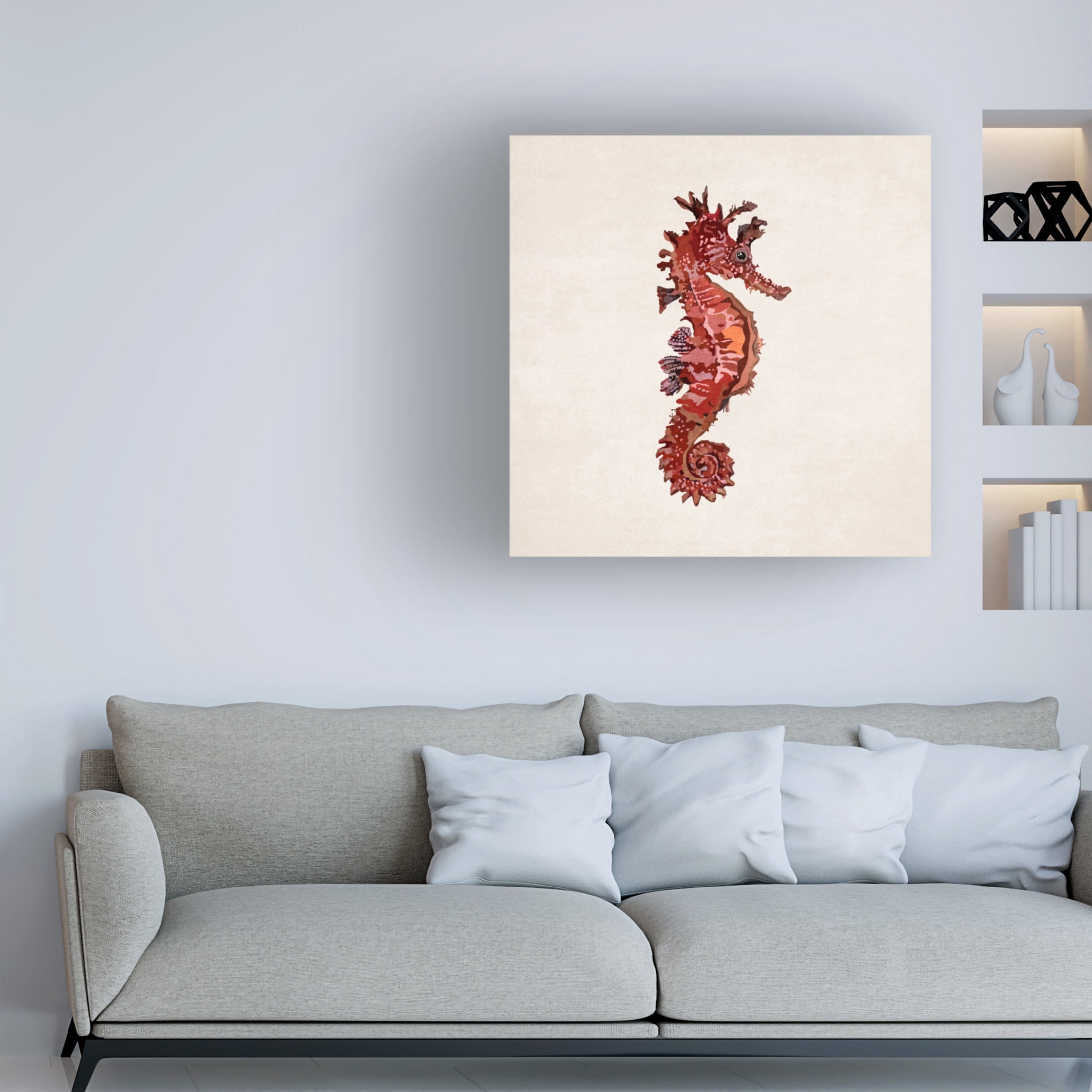 Trademark Fine Art Emel Tunaboylu Kirmizi Canvas Wall Art