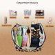 thumbnail image 4 of Bolsa de viaje para cosméticos para mujer, bolsa de cosméticos de gran capacidad con estampado de leopardo, bolsas de maquillaje planas que se abren, 4 of 5