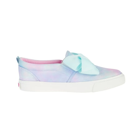 Adidas Tennis Shoe - Girl's Canvas Slip On Sneaker with Bow