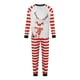 Kmbangi Ensemble Pyjama Enfant pour Parents Hauts de Wapiti Bande Rayée Pantalon Long – image 1 sur 9