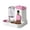 Pink, variant on ZORVINEX 2-in-1 Pet Food and Water Dispenser - Automatic Large Capacity Self-Feeder with Siphon Leak Prevention for Small and Medium Dogs & Cats,Pink