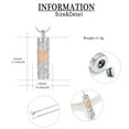 thumbnail image 6 of Sun Flower Urn Necklace Cylinder Bar Heart Cylinder Urn Necklace for Ashes Keepsake Memory Keepsake Cremation Jewelry, 6 of 7