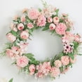 thumbnail image 6 of Ludlz Artificial Flower Wreath Romantic Flower Wreath Garland DIY for Front Door Wall Home DIY Floor Garden Office Wedding Festival Celebration Party Decor, 6 of 7